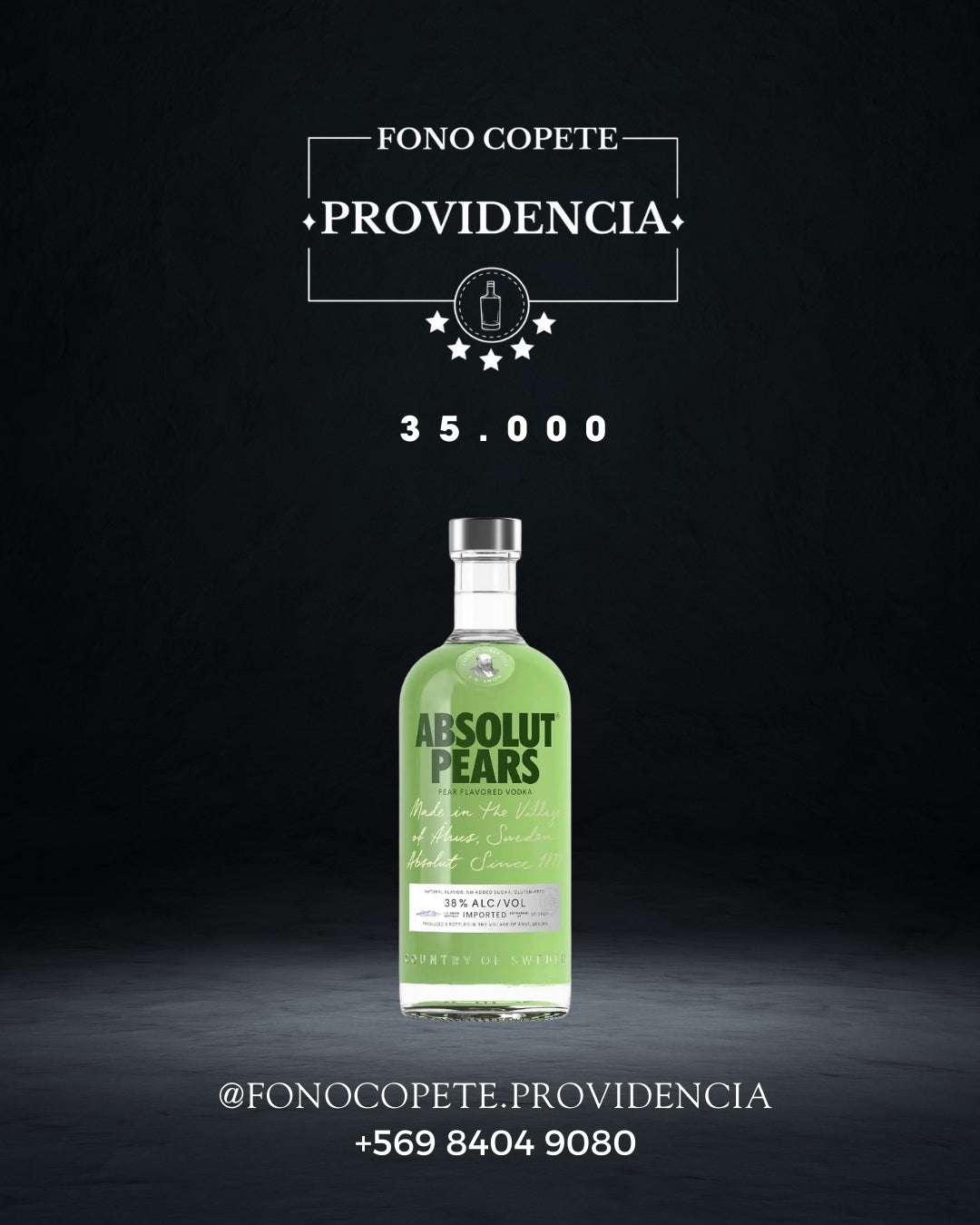 Vodka Absolut Pears