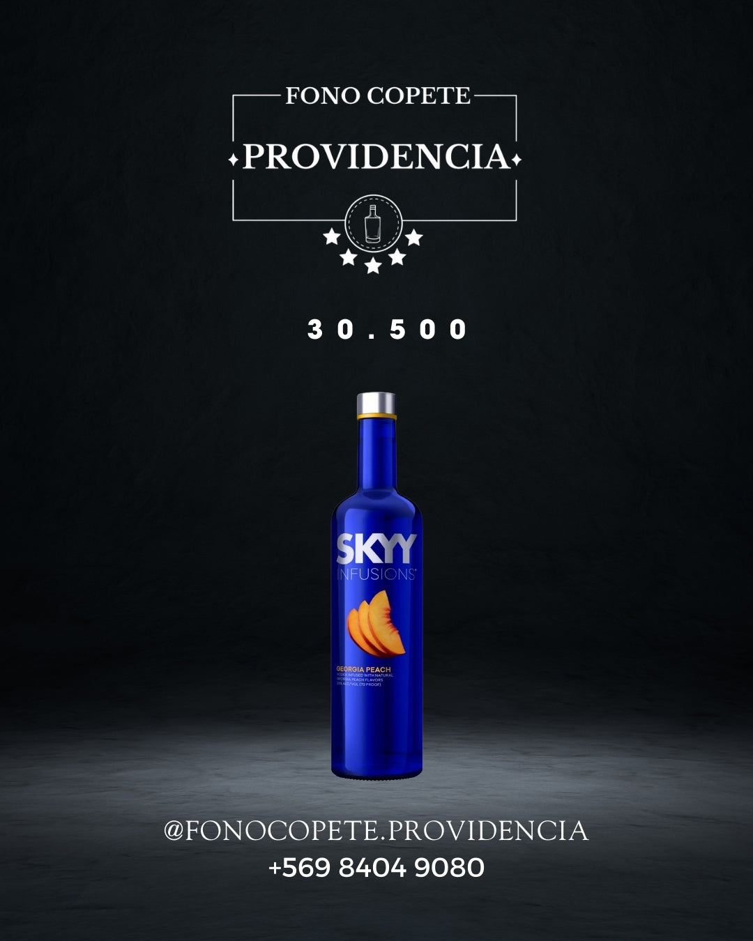 Vodka Skyy durazno
