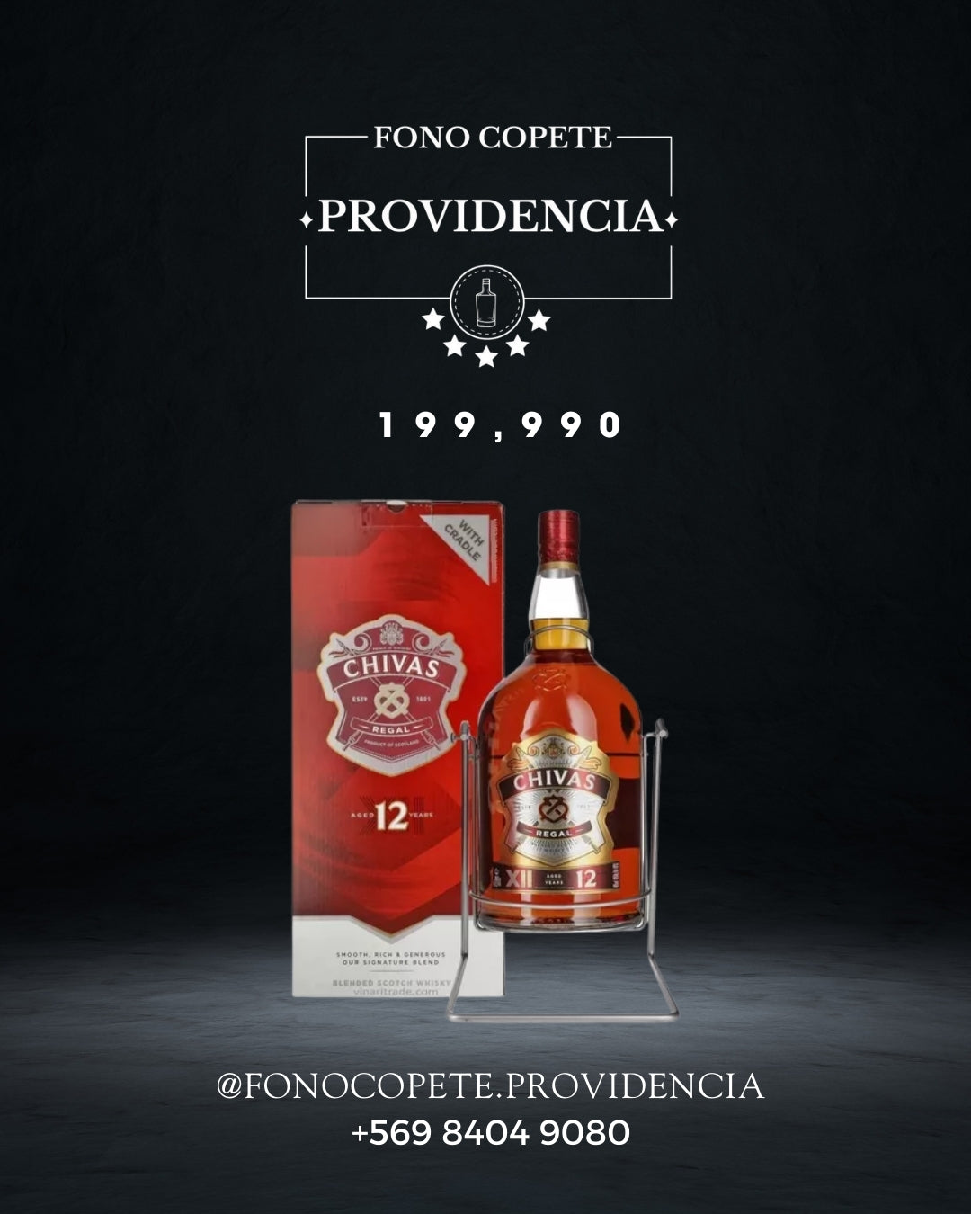 Whisky Chivas 4,5 L