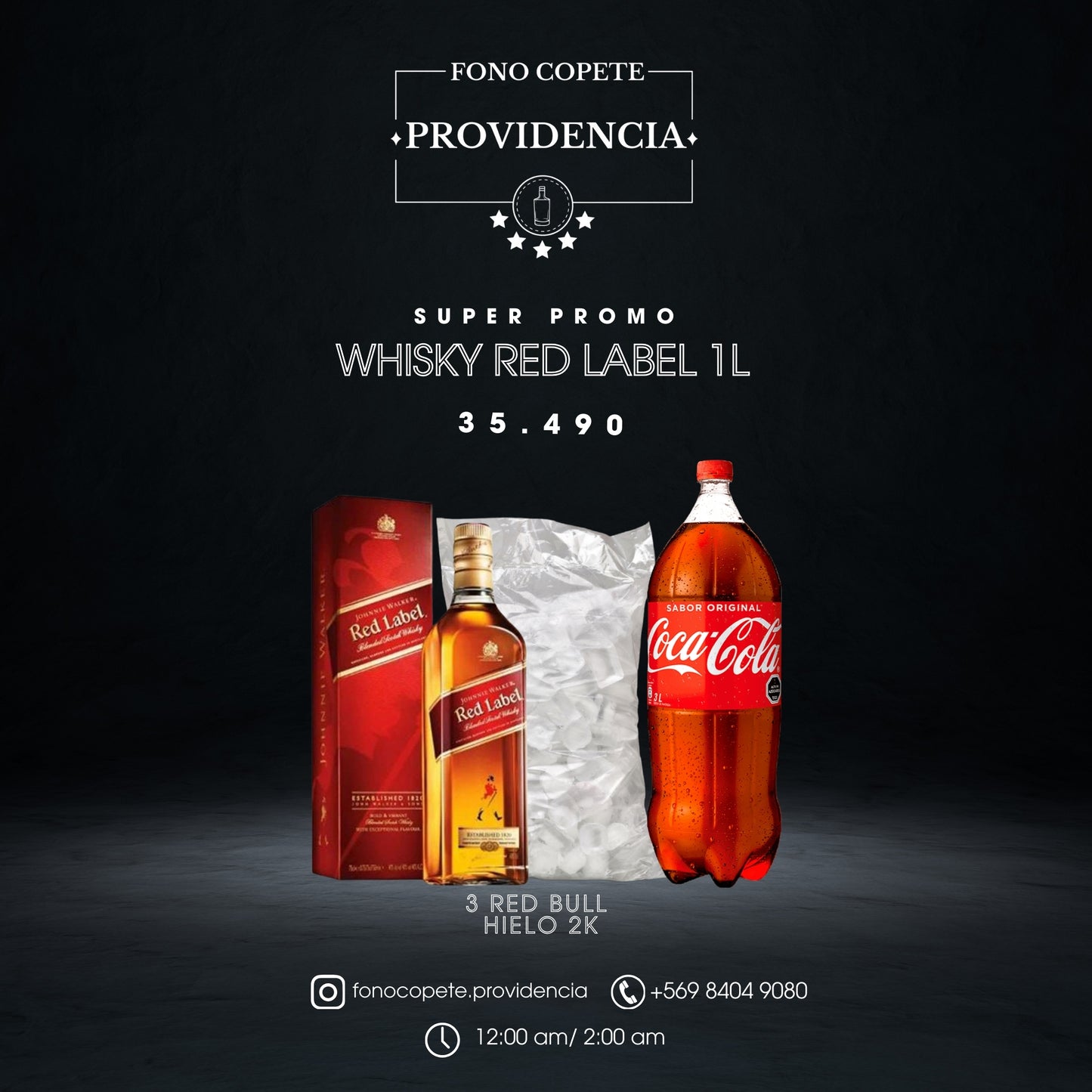 Promo Whisky Red Label 1L