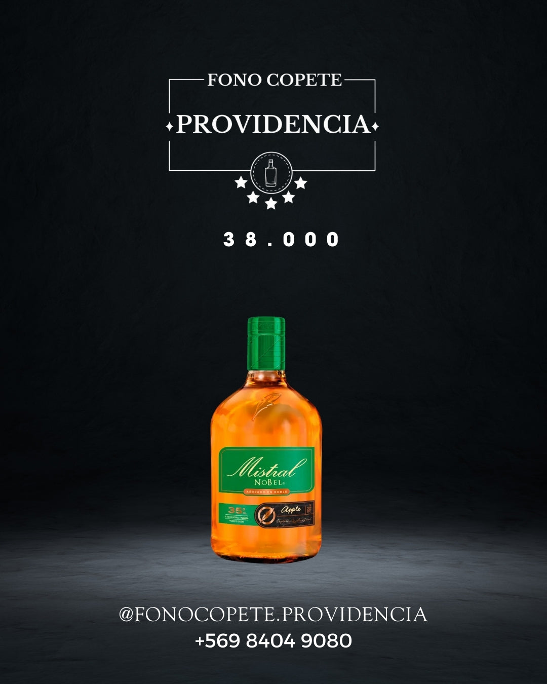 Pisco Mistral Apple 750ml