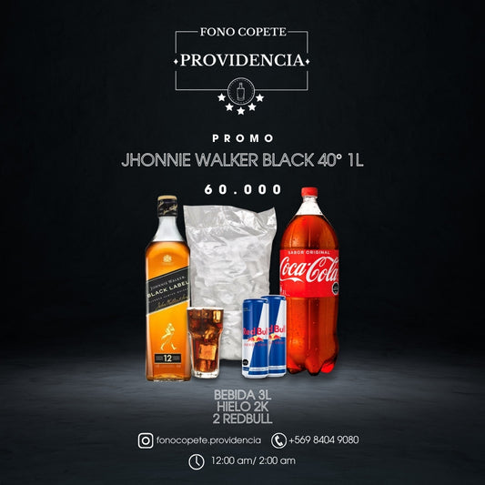 Promo Jhonnie Walker Black 1L